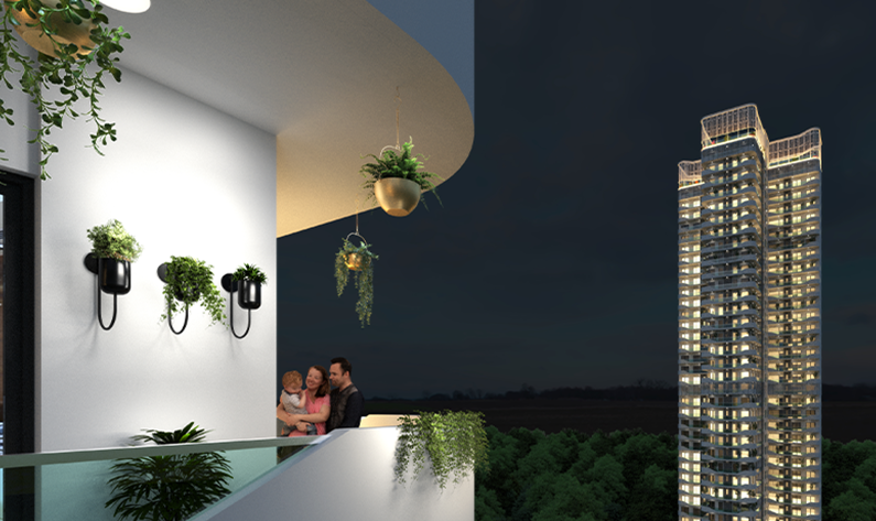 Enjoy the view of the private terrace at Luxury Independent Floors in Gurgaon - The Orchard by Central Park Enjoy the view of the private terrace at Luxury Independent Floors in Gurgaon - The Orchard by Central Park