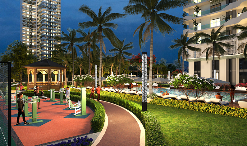 Enjoy the view of the private terrace at Luxury Independent Floors in Gurgaon - The Orchard by Central Park Enjoy the view of the private terrace at Luxury Independent Floors in Gurgaon - The Orchard by Central Park