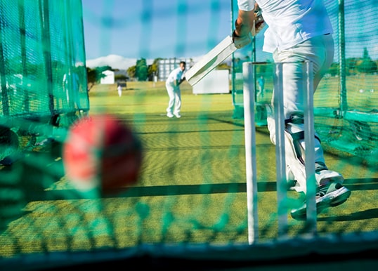 Sharpen your cricket skills at the practice nets in Central Park Flower Valley Gurgaon