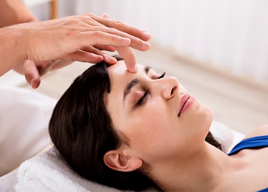 Relax with a head massage service available at Flamingo Floors, Central Park