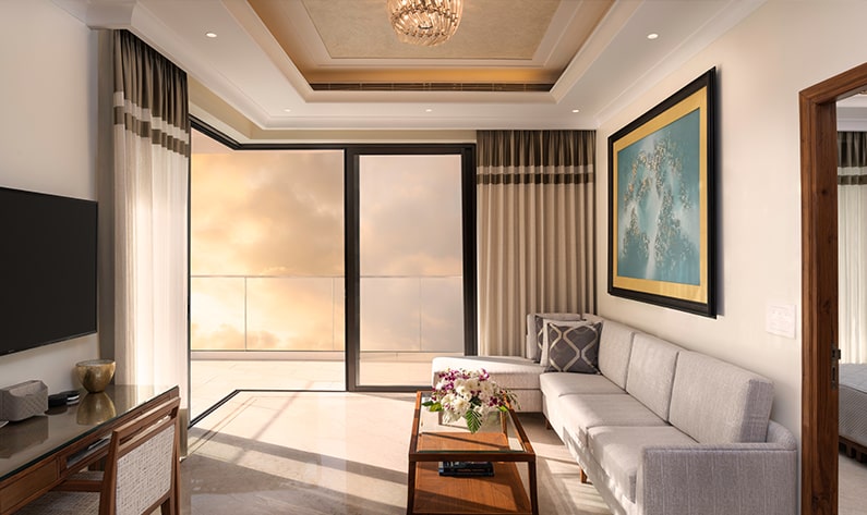 Premium Drawing Room at Residential Apartments - Central Park Bellavista - Gurugram High-Silling