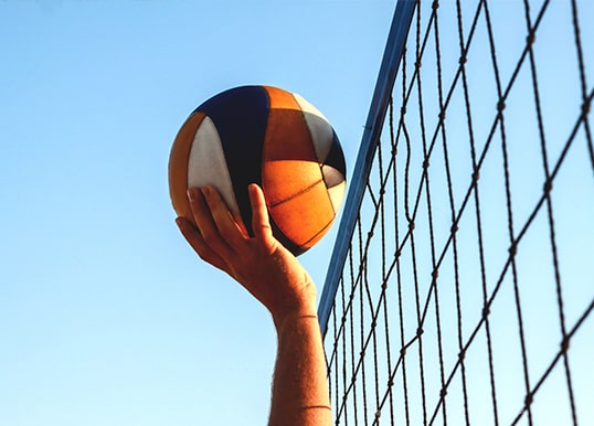 Check out the Volleyball court at Central Park The Orchard