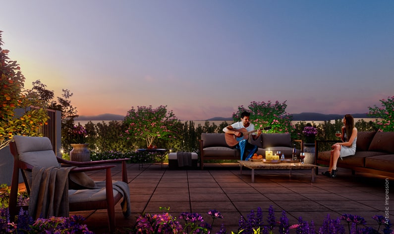 Enjoy the view of the private terrace at Luxury Independent Floors in Gurgaon - The Orchard by Central Park Enjoy the view of the private terrace at Luxury Independent Floors in Gurgaon - The Orchard by Central Park
